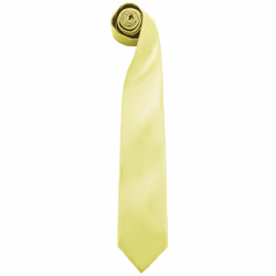 Premier Mens âColoursâ Plain Fashion / Business Tie (Pack of 2) - One Size, Lime