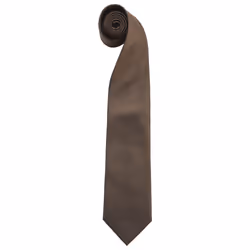 Premier Mens Fashion âColoursâ Work Clip On Tie (Pack of 2) - One Size, Brown
