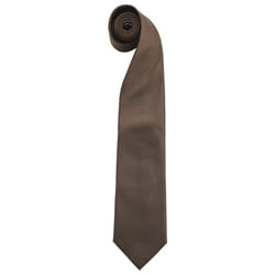 Premier Mens Fashion âColoursâ Work Clip On Tie (Pack of 2) - One Size, Brown