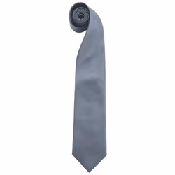 Premier Mens Fashion âColoursâ Work Clip On Tie (Pack of 2) - One Size, Grey