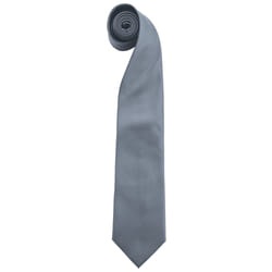Premier Mens Fashion âColoursâ Work Clip On Tie (Pack of 2) - One Size, Grey