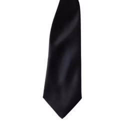 Premier Colours Mens Satin Clip Tie (Pack of 2) - One size, Black