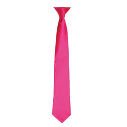 Premier Colours Mens Satin Clip Tie (Pack of 2) - One size, Hot Pink