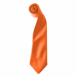 Premier Colours Mens Satin Clip Tie (Pack of 2) - One size, Orange