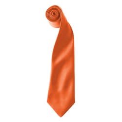 Premier Colours Mens Satin Clip Tie (Pack of 2) - One size, Orange