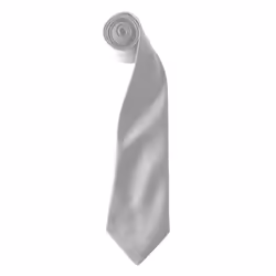Premier Colours Mens Satin Clip Tie (Pack of 2) - One size, Silver Grey