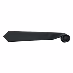Premier Tie - Men Plain Work Tie (Pack of 2) - One Size, Black