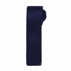 Premier Mens Slim Textured Knit Effect Tie (Pack of 2) - One Size, Navy