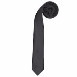 Premier Tie - Mens Slim Retro Work Tie (Pack of 2) - One Size, Black