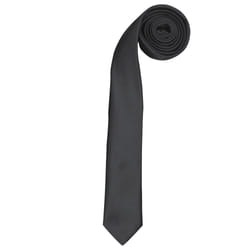 Premier Tie - Mens Slim Retro Work Tie (Pack of 2) - One Size, Black