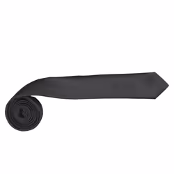 Premier Tie - Mens Slim Retro Work Tie (Pack of 2) - One Size, Black
