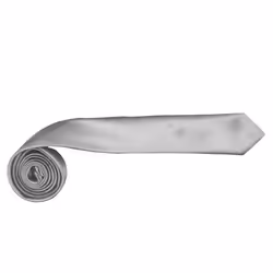 Premier Tie - Mens Slim Retro Work Tie (Pack of 2) - One Size, Silver