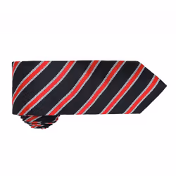 Premier Mens Waffle Stripe Formal Business Tie (Pack of 2) - One Size, Black/Red