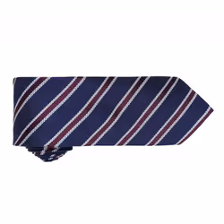 Premier Mens Waffle Stripe Formal Business Tie (Pack of 2) - One Size, Navy/Aubergine