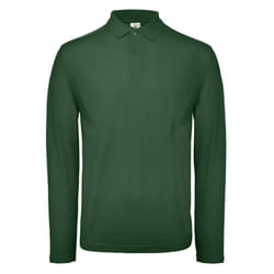 B&C ID.001 Mens Long Sleeve Polo (Pack of 2) - XS, Racing Green