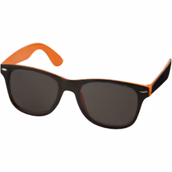 Bullet Sun Ray Sunglasses - Black With Colour Pop (Pack of 2) - 14.5 x 15 x 5 cm, Orange/Solid Black