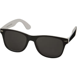 Bullet Sun Ray Sunglasses - Black With Colour Pop (Pack of 2) - 14.5 x 15 x 5 cm, White/Solid Black