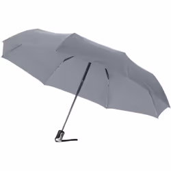 Bullet 21.5in Alex 3-Section Auto Open And Close Umbrella (Pack of 2) - One Size, Grey