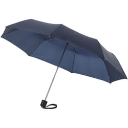 Bullet 21.5in Ida 3-Section Umbrella (Pack of 2) - 24 x 97 cm, Navy