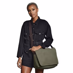 Quadra Vintage Canvas Despatch Bag - 14 Litres (Pack of 2) - One Size, Vintage Military Green