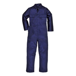 Portwest Mens Euro Work Polycotton Coverall (S999) / Workwear (Pack of 2) - 3XL x Regular, Navy