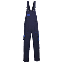 Portwest Contrast Bib & Brace / Workwear (Pack of 2) - 2XL x Regular, Navy/Royal