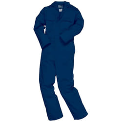 Portwest Mens Bizweld Flame Retardant Coverall / Workwear (Pack of 2) - S x Regular, Navy