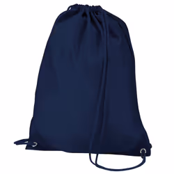 Quadra Gymsac Shoulder Carry Bag - 7 Litres (Pack of 2) - One Size, French Navy