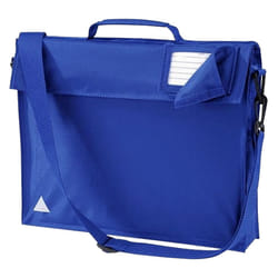 Quadra Junior Book Bag With Strap (Pack of 2) - One Size, Bright Royal