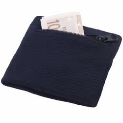 Bullet Brisky Sweatband With Zipper (Pack of 2) - 8 x 8 x 1 cm, Navy