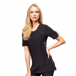 Premier Ladies/Womens *Camellia* Tunic / Health Beauty & Spa / Workwear (Pack of 2) - 8, Black