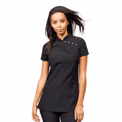 Premier Ladies/Womens *Mika* Tunic / Health Beauty & Spa / Workwear (Pack of 2) - 8, Black