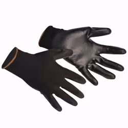 Portwest PU Palm Coated Gloves (A120) / Workwear (Pack of 2) - M, Black