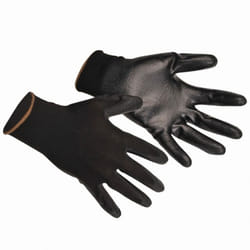 Portwest PU Palm Coated Gloves (A120) / Workwear (Pack of 2) - M, Black
