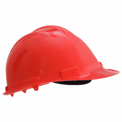 Portwest Endurance Headwear Safety Helmet - PP (PW50) / Safetywear (Pack of 2) - One Size, Red