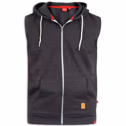 Duke Mens Blake Kingsize Sleeveless Hoody - 4XL, Charcoal Melange