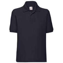 Fruit Of The Loom Childrens/Kids Unisex 65/35 Pique Polo Shirt (Pack of 2) - 12-13, Deep Navy