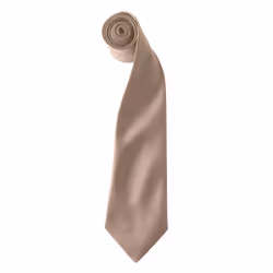 Premier Colours Mens Satin Clip Tie (Pack of 2) - One size, Khaki
