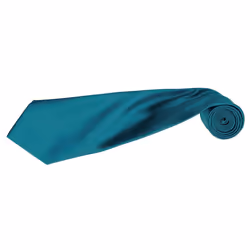 Premier Mens Plain Satin Tie (Narrow Blade) (Pack of 2) - One Size, Teal
