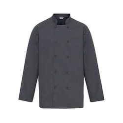 Premier Unisex Chefs Jacket - M, Steel