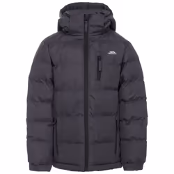 Trespass Boys Tuff Hooded Jacket - 7/8, Dark Grey