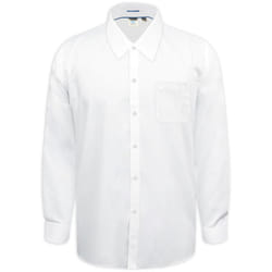 Duke Mens Aiden Kingsize Long Sleeve Classic Regular Shirt - 4XL, White