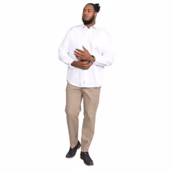 Duke Mens Aiden Kingsize Long Sleeve Classic Regular Shirt - 4XL, White