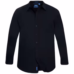 Duke Mens Corbin Kingsize Long Sleeve Classic Regular Shirt - 6XL, Black