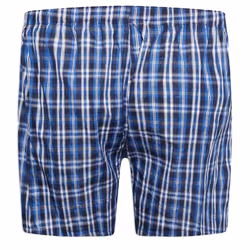 Duke Mens Plaid D555 Kingsize Woven Boxer Shorts (2 Pairs) - 2XL, Navy Blue/Red