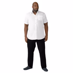 Duke Mens Delmar Kingsize D555 Short Sleeve Classic Regular Shirt - 4XL, White