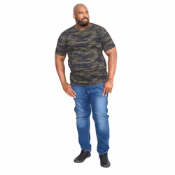 Duke Mens Gaston Kingsize Camouflage Print T-Shirt - 4XL, Jungle