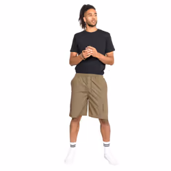 Duke Mens Nick D555 Elasticated Waist Cargo Shorts - M, Sand