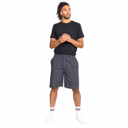 Duke Mens Nick D555 Elasticated Waist Cargo Shorts - M, Grey