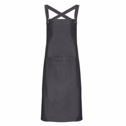 Premier Cross Back Barista Bib Apron - One Size, Black Denim
